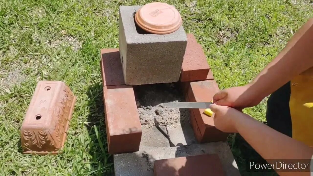 heating up the forge after 4 months