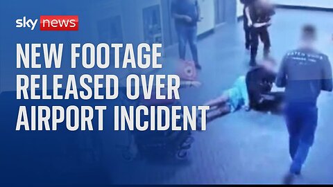 Manchester Airport: New footage shows moments before man kicked in head by police officer| CN ✅