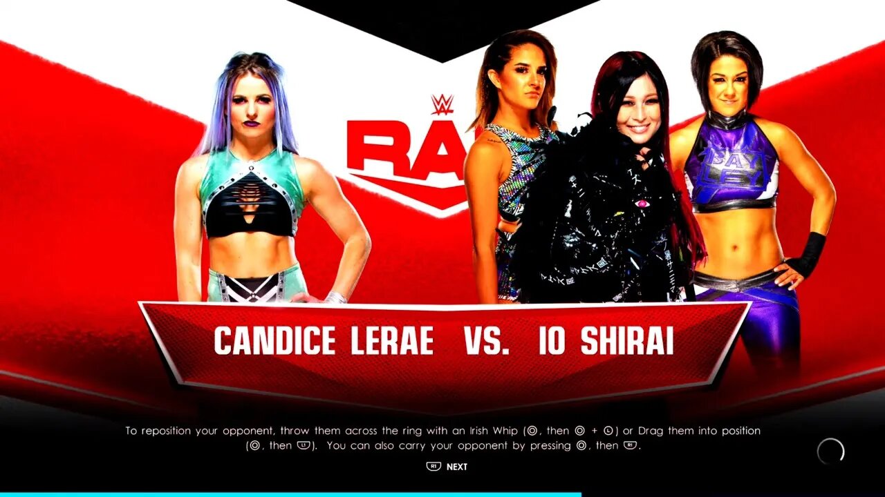 WWE Monday Night Raw Candice LeRae vs Iyo Sky