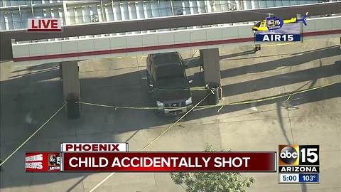 Child taken to hospital after accidental shooting at Phoenix QuikTrip