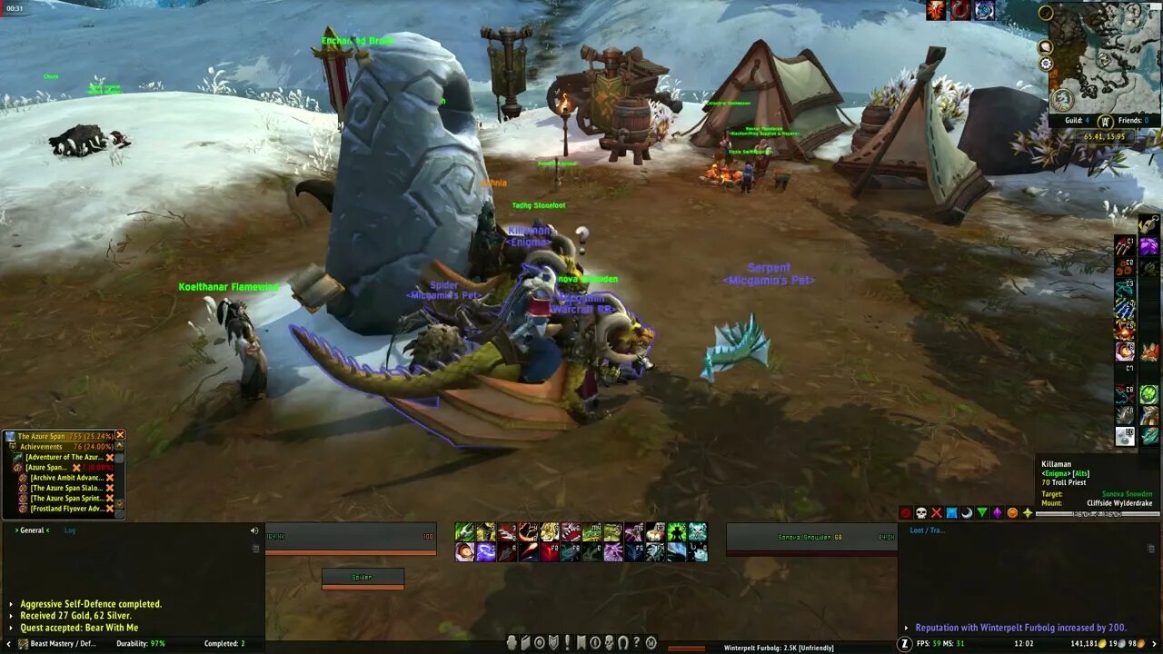 World of Warcraft Dragonflight Bear With Me