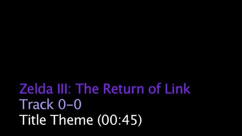 Zelda III: The Return of Link (Fan Game Soundtrack)