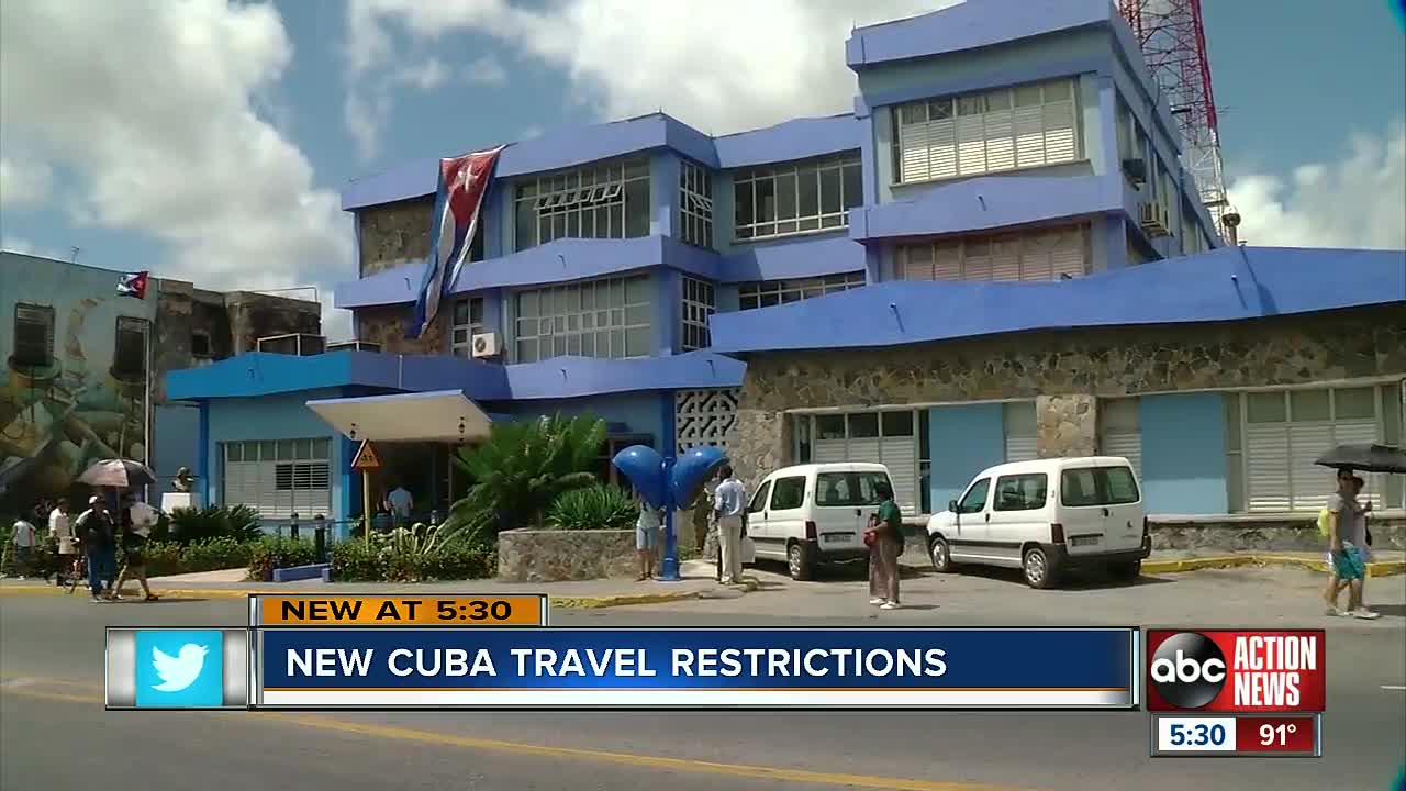 Trump administration puts new restrictions on Cuba travel