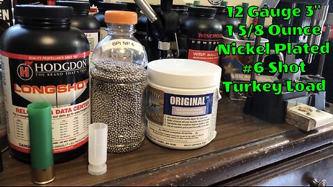 12 Gauge 3” 1 5/8 Ounce Nickel Plated #6 Shot Turkey Load