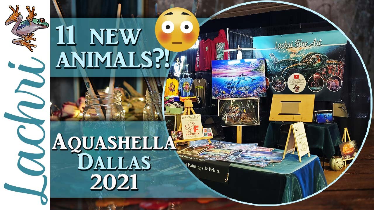 My Aquashella Art Booth Experience & 11 new animals!!