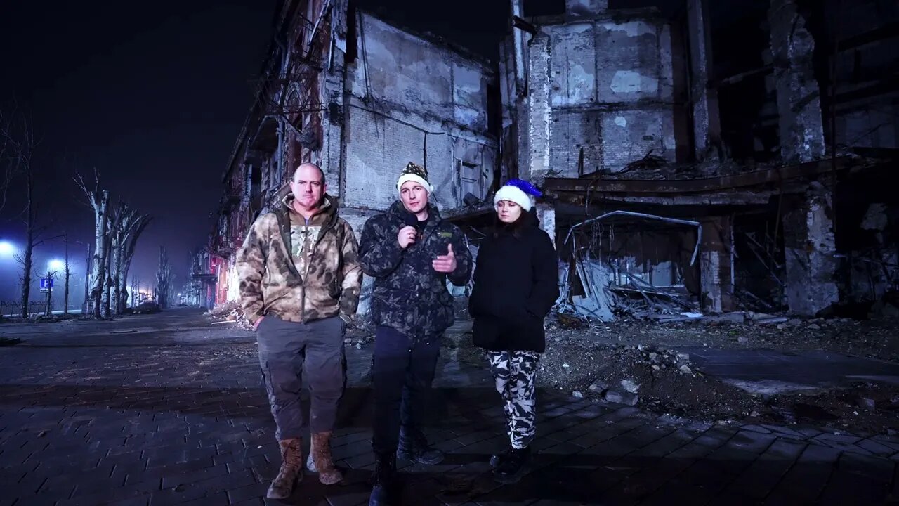 Merry Christmas from War-Torn Mariupol, from John, Mike and Masha!