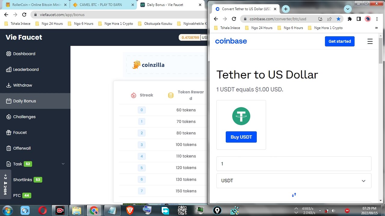 How To Get Free Faucet Tether USDT tokens Everyday At Vie Faucet & Instant Withdraw FaucetPay