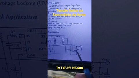 tensão baixa no secundário da fonte tv LG