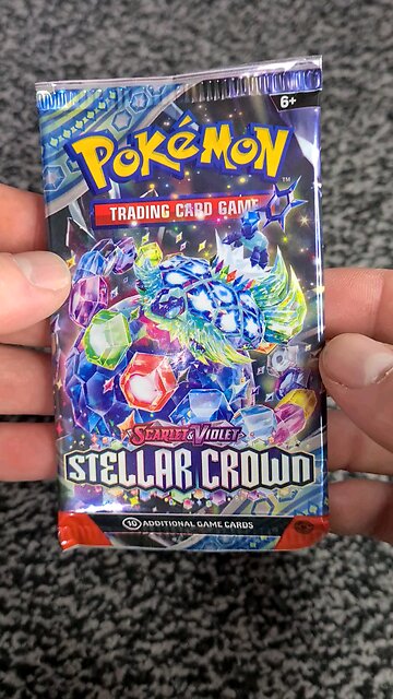 Pokemon stellar crown pack opening #pokemon
