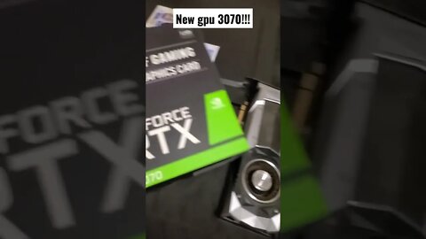 New 3070 gpu. everything is gonna look sick! #shorts