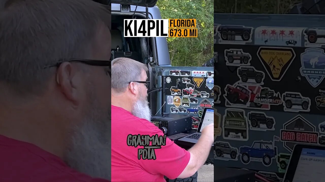 A 673 mile contact with KI4PIL in Florida #pota #hamradio #radioactive