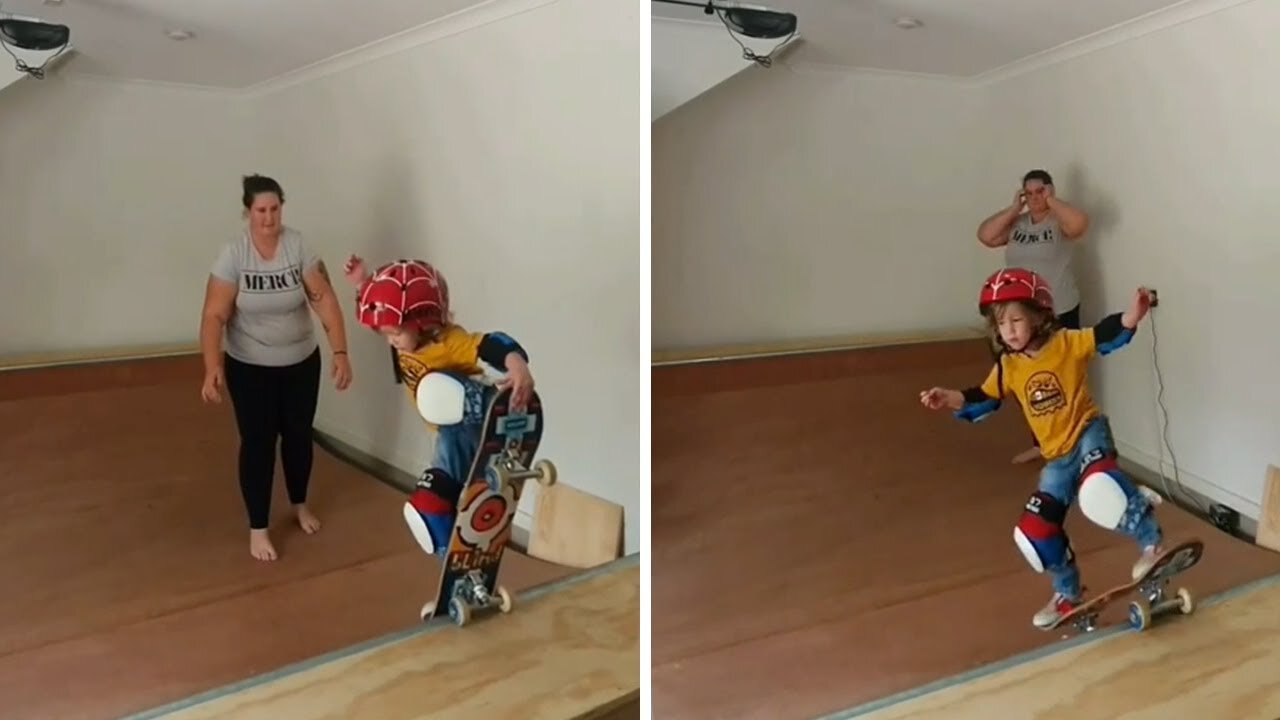 Determined kid learns how to skate like a pro in only 4 months