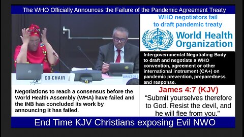 The WHO Officially Announces the Failure of the Pandemic Agreement Treaty