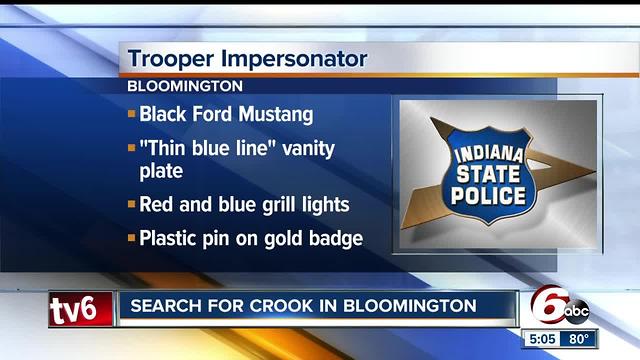 ISP looking for man who's impersonating a police officer in Monroe County