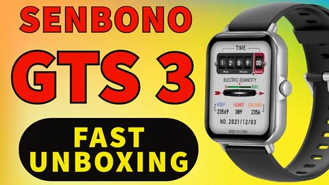 Smartwatch GTS 3 2022 Senbono Unboxing