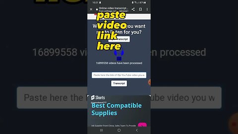 Convert Video to text Transcript#mostviewedyoutubeshorts