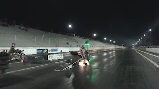 Nitro Harley Funny Bike 7.22 @ 205 MPH Jim Doyle