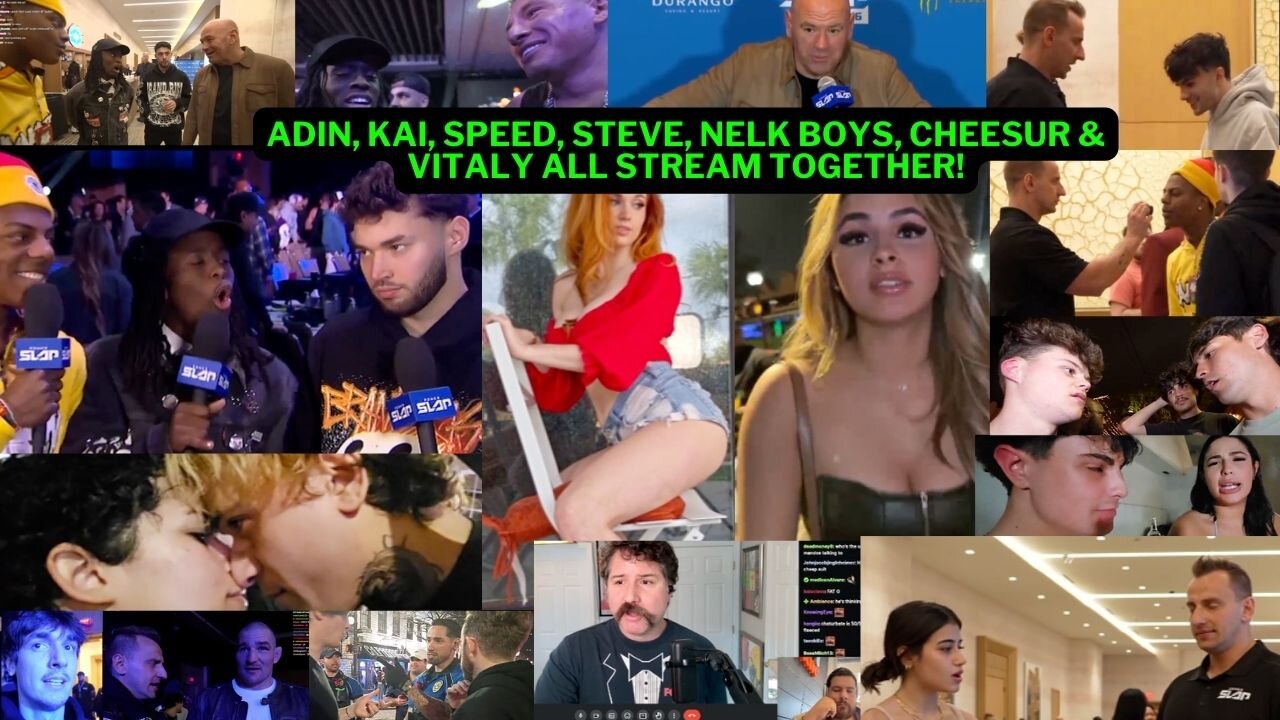 ADIN, SPEED, KAI, CHEESUR, NELK BOYS & VITALY ALL STREAM TOGETHER #vitalyzdtv #adinross