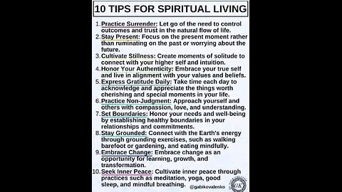 Tips to live a SPIRITUAL LIFE with Eden's Living TV