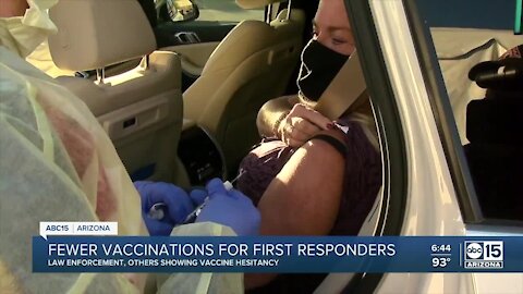 Data shows Arizona first responders are not receiving COVID-19 vaccine