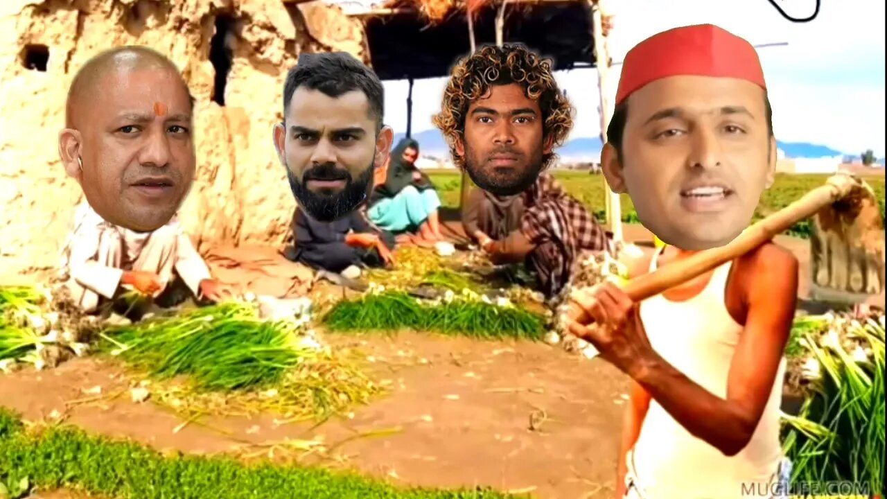 देहाती कॉमेडी यूपी चुनाव😭 BJP vs SP / Yogi Adityanath And Akhilesh Yadav Funny Comedy / Kohli & Kane