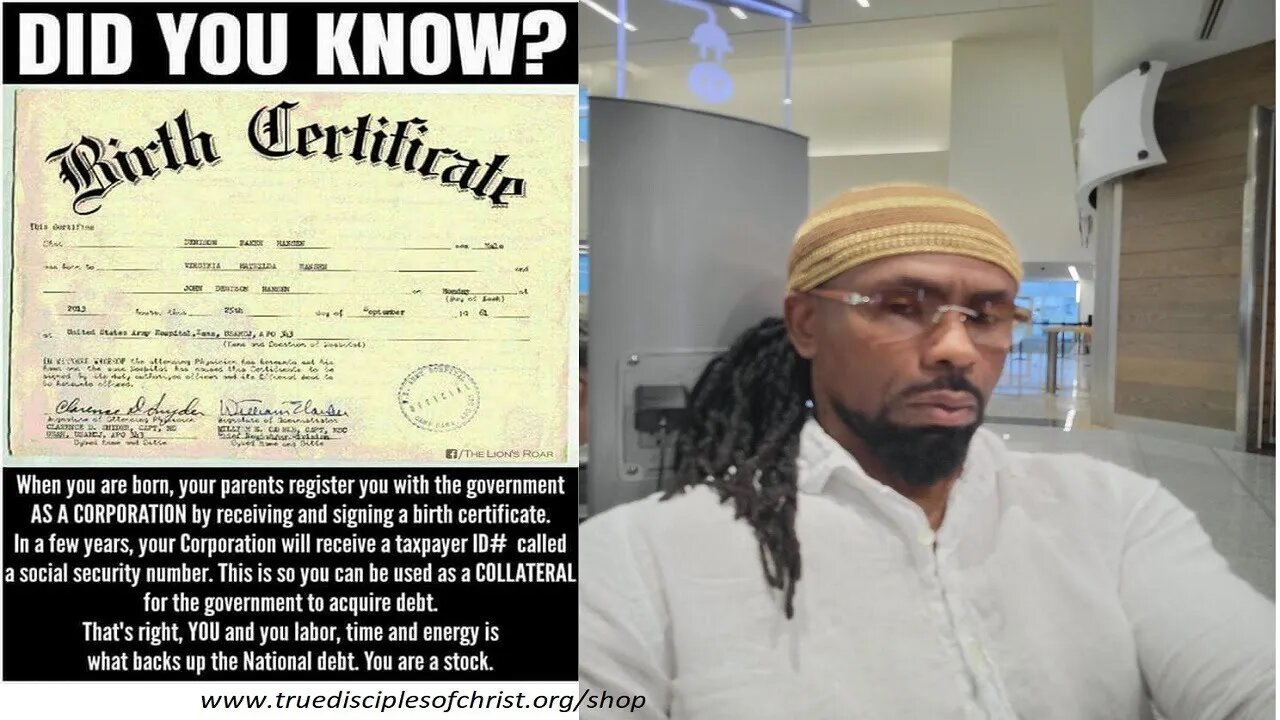 Redemption of the Birth Certificate by the Secured Party Creditor