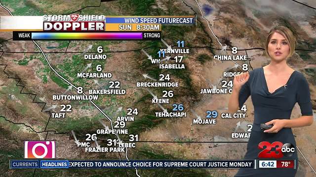 High temperatures and increase in humidity