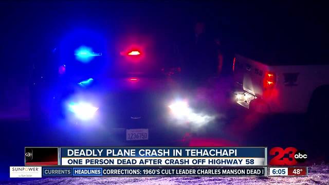 One person dies in Tehachapi plane crash