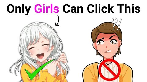 Only Girls Can Click This Video!! (real)