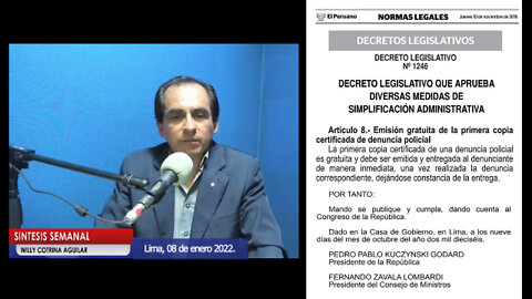 Síntesis Semanal, 08/01/2022. Programa completo