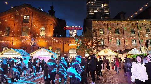 Opening Days at Toronto The Distillery Historic District Christmas Village