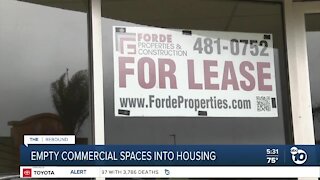 Can empty commercial spaces be turned into housing?