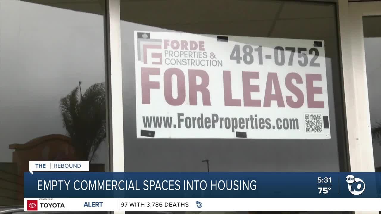 Can empty commercial spaces be turned into housing?