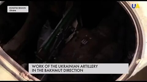Ukrainian artillery in the Bakhmut direction
