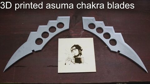 3D printed asuma chakra blades