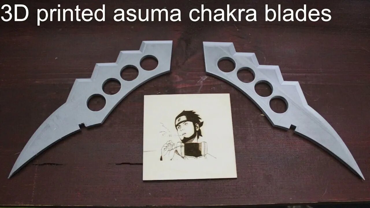 3D printed asuma chakra blades