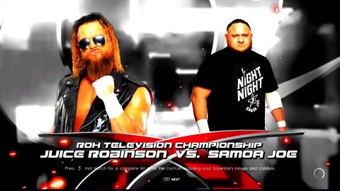 ROH Final Battle 2022 Samoa Joe vs Juice Robinson for the ROH World Television Championship