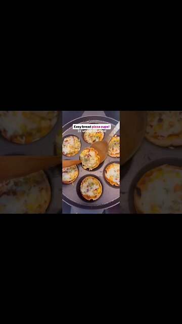 Easy Bread Pizza Cups