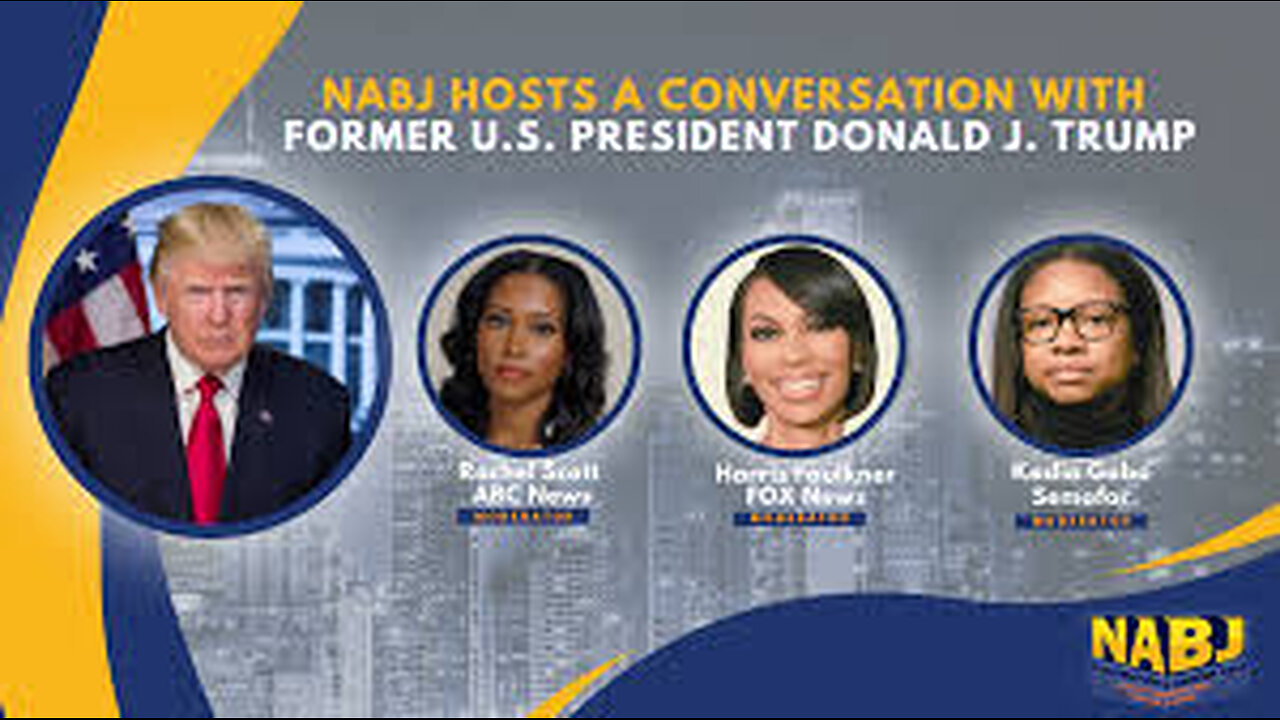 Trump Addresses NABJ National Association Black Journalist Breakdown