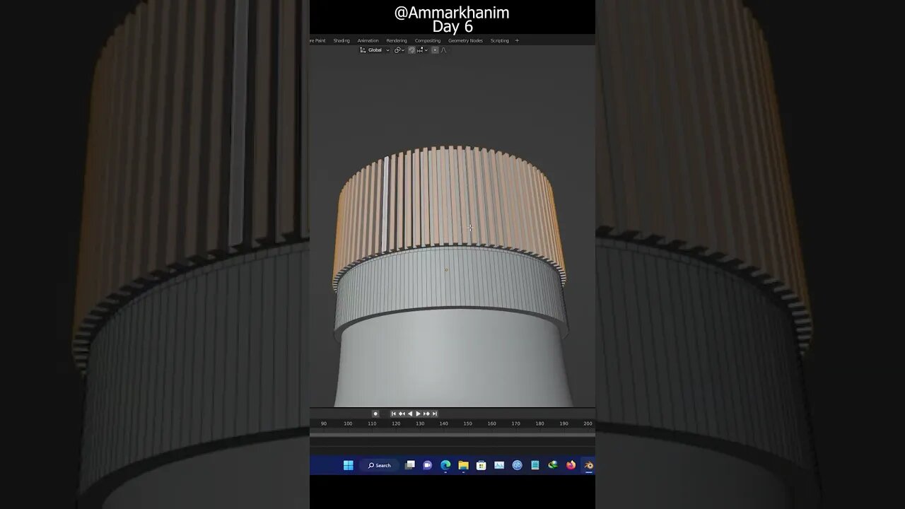 30 days Blender Challenge | Bottle Cap | Day 6 | #AmmarKhanim #blender #blenderbottle