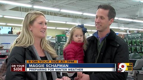 Cincinnatians prep for weekend snowstorm