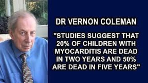 Vaccini Covid, Dottor Vernon Coleman : Siete fortunati se sarete vivi tra 5 anni