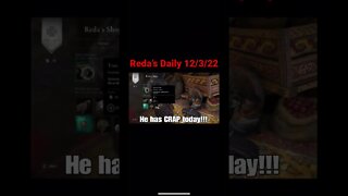 Reda’s Daily 12/3/22