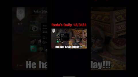 Reda’s Daily 12/3/22