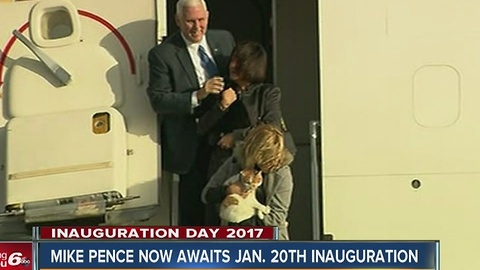 Pence returns to Washington ahead of inauguration
