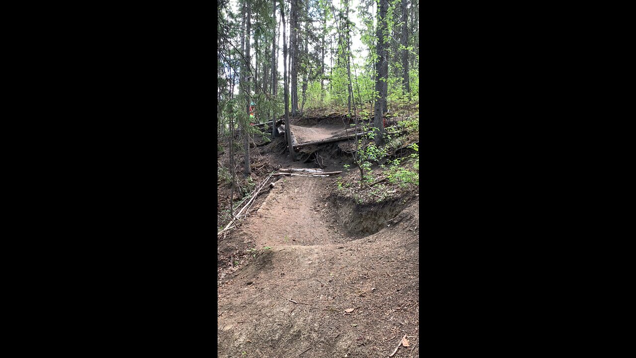 Backbone Downhill drop off
