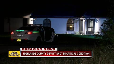 Deputy shot in the head, critically injured in Lake Placid