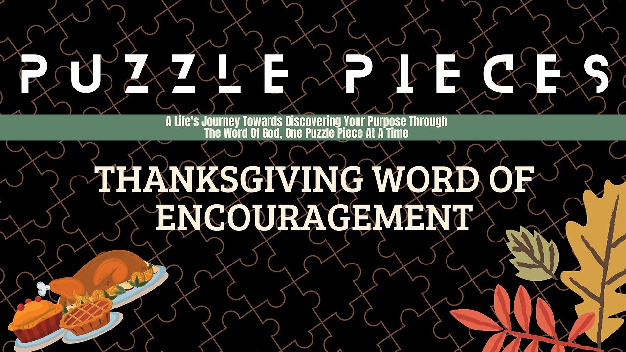 Thanksgiving Word of Encouragement