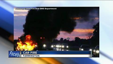 Fire officials called to car fire on I-94