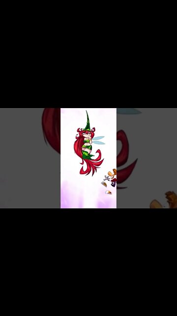RAYMAN gets the POWER tooo ATTACK ! From BETILLA THE HEAD NYMPH (Fairy) #shorts